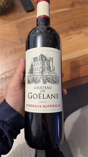 Bordeaux Bordeaux supérieur Château Goelane 2016