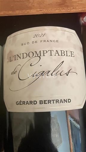 Languedoc og Roussillon Pays d'Oc Gérard Bertrand L'Indomptable de Cigalus 2021