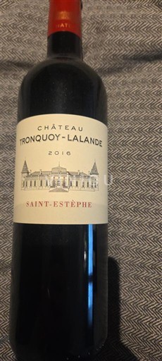 Bordeaux Saint-Estèphe Château Tronquoy-Lalande 2016