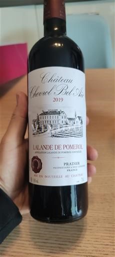 Burdeos Lalande-de-Pomerol Chateau Cheval Bel Air 2019