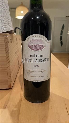 Бордо Пессак-Леоньян Château Haut Lagrange 2016