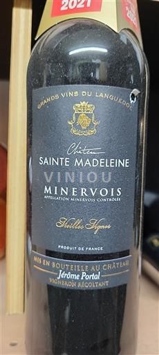 Languedoc Minervois Château Sainte Madeleine Vieilles Vignes 2021