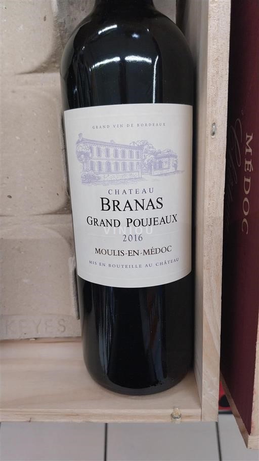 Burdeos Moulis-en-Médoc Château Branas Grand Poujeaux 2016