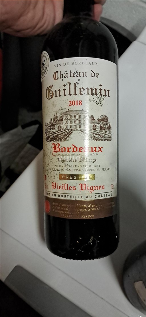 Bordeaux Château de Guillemin Vieilles Vignes 2018