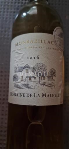 Zuidwest-Frankrijk Monbazillac Domaine de La Maletie 2016
