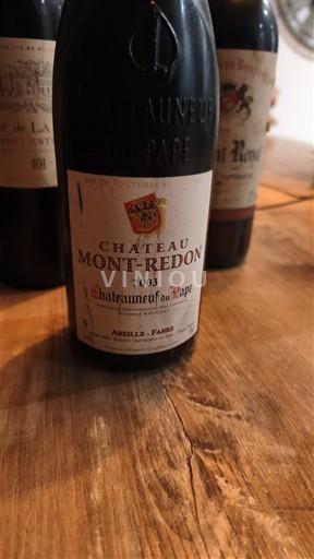 Rhônen laakso Châteauneuf-du-Pape Château Mont-Redon 2003