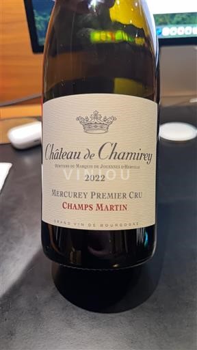Vini Rouge sec Champs Martin Château de Chamirey 2022 Francia Borgogna Mercurey AOC Premier Cru