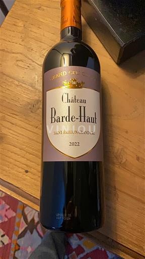 Burdeos Saint-Émilion Gran Cru Château Barde-Haut 2022