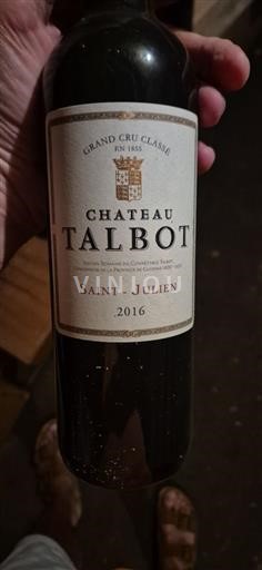 Bordeaux Saint-Julien Grand Cru Château Talbot 2016