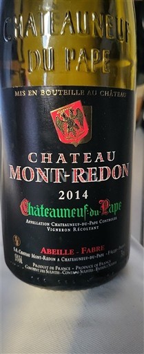 Rhônetal Châteauneuf-du-Pape Château Mont-Redon 2014