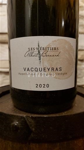 Rhône-dalen Vacqueyras Les Héritiers Albert Bernard 2020