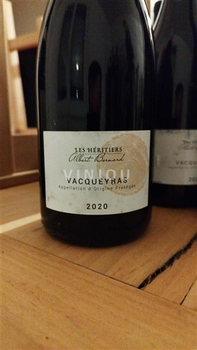 Thung lũng Rhône Vacqueyras Les Héritiers Albert Bernard 2020