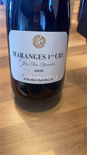 Borgoña Maranges Premier Cru Aurore Bachelet Les Clos Roussots 2020