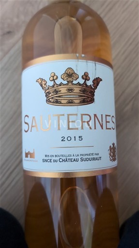 Bordeaux Sauternes Château Suduiraut 2015
