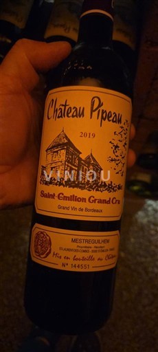 Bordeaux Saint-Émilion Grand Cru Grand Cru Château Pipeau 2019
