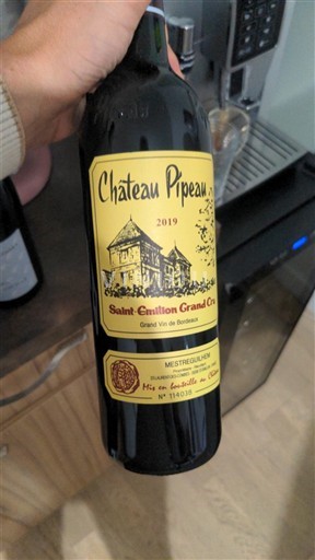Vin Rouge sec Château Pipeau 2019 France Bordeaux Saint-Émilion Grand Cru AOC Grand Cru