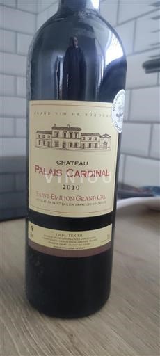 Burdeos Saint-Émilion Gran Cru Château Palais Cardinal 2010