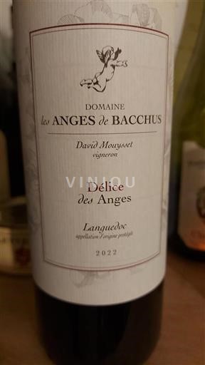 Languedoc Domaine les Anges de Bacchus Délice des Anges 2022