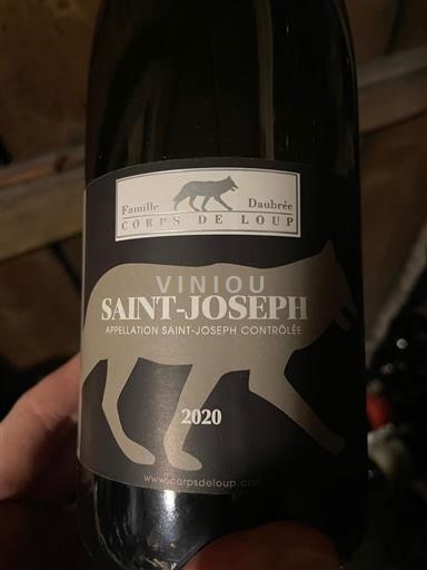 Valle del Ródano Saint-Joseph Corps de Loup 2020