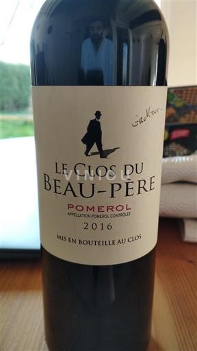 Burdeos Pomerol Le Clos du Beau-Père 2016
