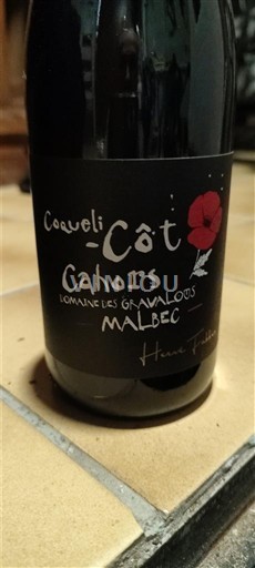 Lounais-Ranska Cahors Domaine des Gravalous Coqueli-Côt 2021