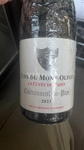 Vin Rouge sec La Cuvée du Papet Clos du Mont-Olivet 2023 France Vallée du Rhône Châteauneuf-du-pape AOC