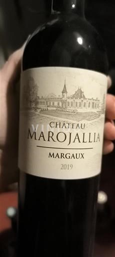 Bordeaux Margaux Château Marojallia 2019