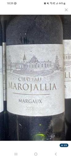 Bordeaux Margaux Château Marojallia 2018