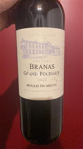 Bordeaux Moulis-en-Médoc Château Branas Grand Poujeaux 2020