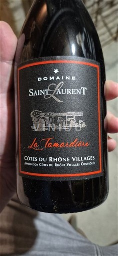 Rhônen laakso Côtes-du-rhône-villages Domaine Saint Laurent La Tamardière 2019