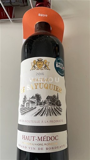 Burdeos Haut-Médoc Château Le Sayuquier 2016