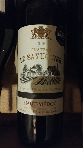 Bordeaux Haut-Médoc Château Le Sayuquier 2016