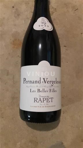 Burgundy Pernand-Vergelesses Grand Cru Domaine Rapet Les Belles Filles 2023