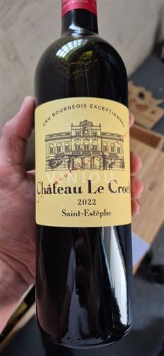 Bordéus Saint-Estèphe Château Le Crock 2022