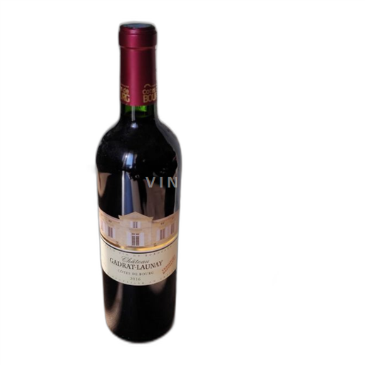 Vin Rouge sec Château Gadrat-Launay 2016 France Bordeaux Côtes-de-bourg AOC