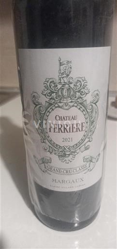 Burdeos Margaux Château Ferriere 2021