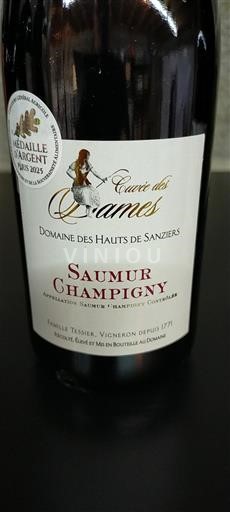 Loiredalen Saumur-champigny Domaine des Hauts de Sanziers des Dames Icke årgångsbetecknad