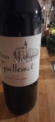 Bordeaux Saint-Émilion Château Guillemot 2016