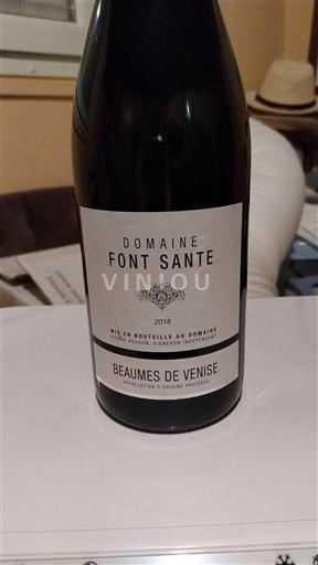 Rhônen laakso Beaumes de Venise Domaine Font Sante 2018