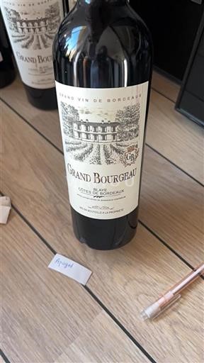 Vin Rouge sec Grand Bourgeau Non millésimé France Bordeaux Blaye-côtes-de-bordeaux AOC