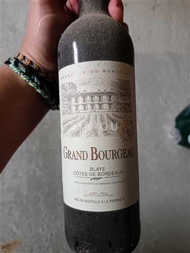 Bordeaux Blaye-Côtes-de-Bordeaux Grand Bourgeau Icke årgångsbetecknad