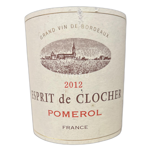 Bordeaux Pomerol Esprit de Clocher 2012