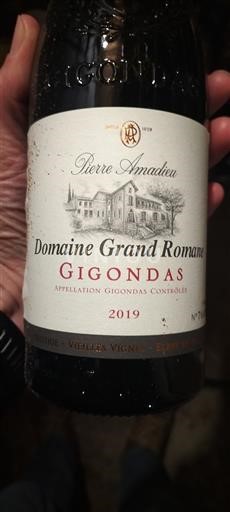 Rhônedalen Gigondas Pierre Amadieu Domaine Grand Romane 2019