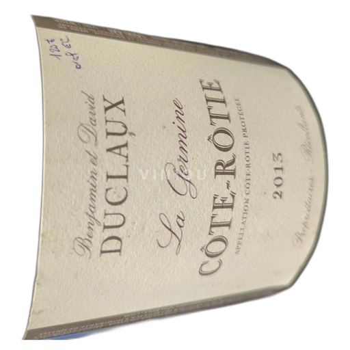 Rhônen laakso Côte-rôtie Duclaux La germine 2013