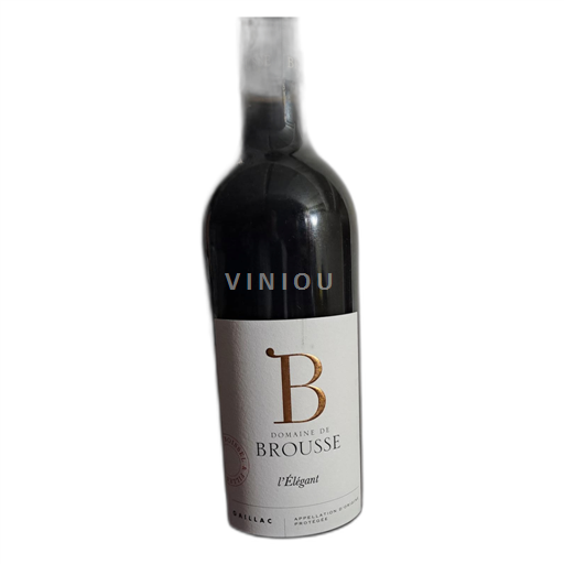 Vin Rouge sec l'Élégant Domaine Brousse 2020 France Sud-Ouest Gaillac AOC