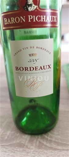 Bordeaux Baron Pichaux 2005