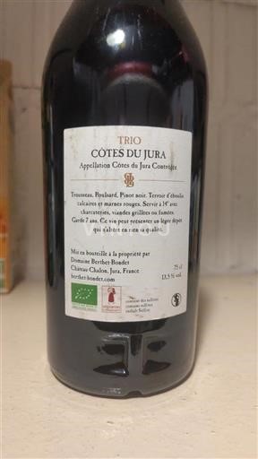 Jura Côtes-du-jura Domaine Berthet-Bondet Trio 2022