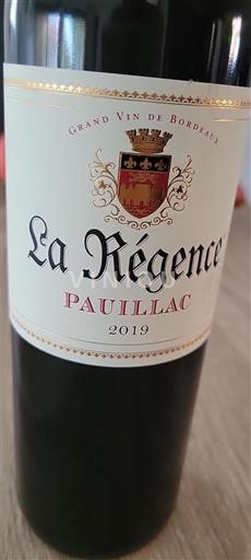 Bordeaux Pauillac La Régence 2019