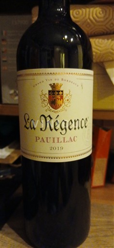 Bordeaux Pauillac La Régence 2019