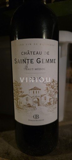 Bordeaux Haut-Médoc Château de Sainte Gemme 2016